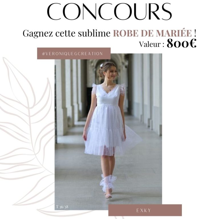 concours robe de mariée