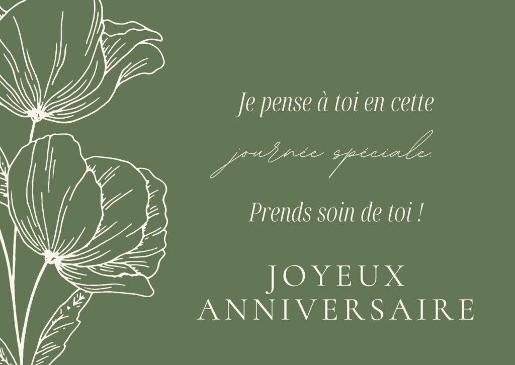 carte à imprimer anniversaire