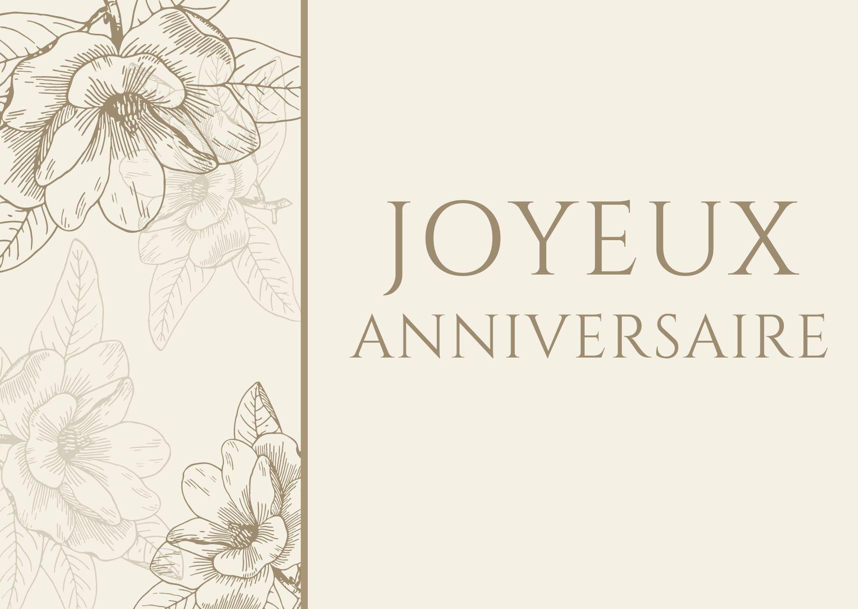 14 cartes d'anniversaire gratuites pour une femme