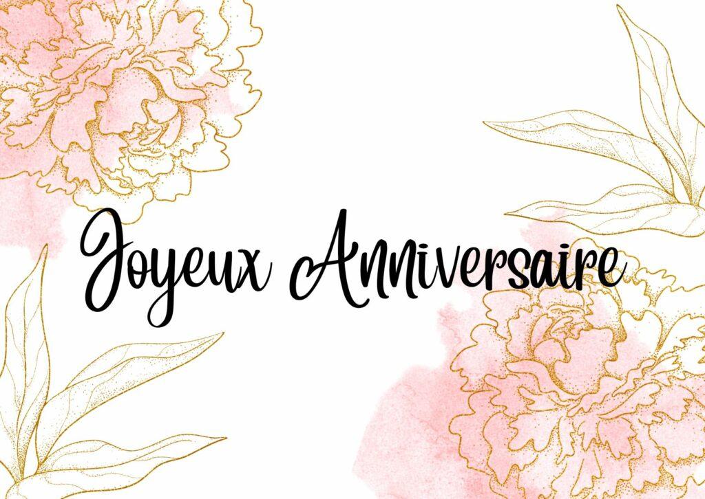 carte anniversaire femme