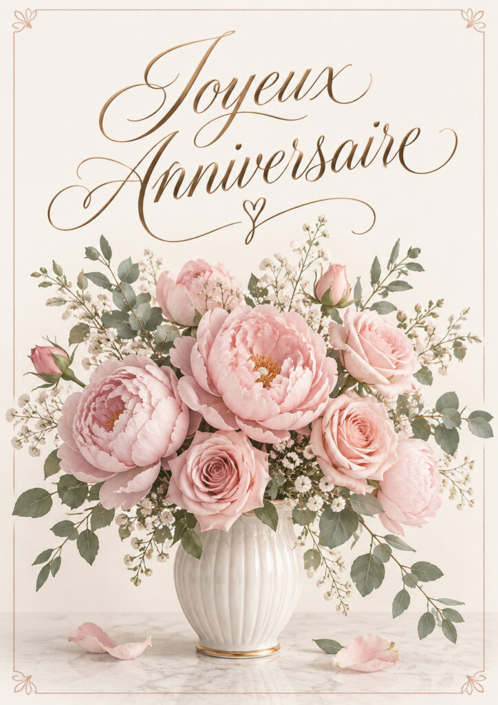 Affiche anniversaire femme