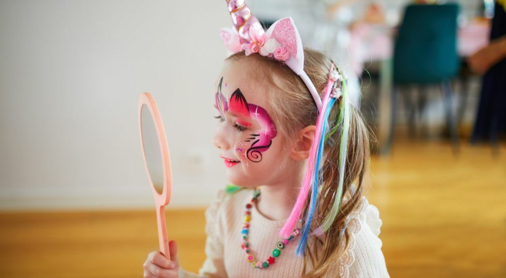 maquillage licorne peau
